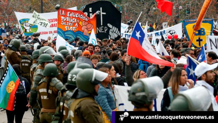 Cantineoqueteveo News - Protestan-marchan-profesores en Chile