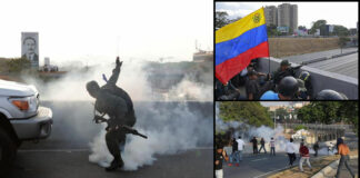 ¡Nuevos avances! Enfrentamientos entre uniformados en La Carlota Venezuela Enfrentamientos en la carlota