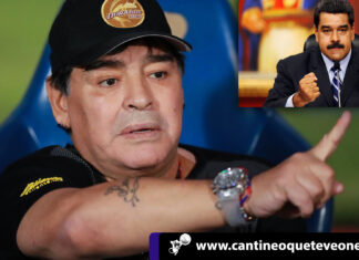 Federación Mexicana multa a Maradona por dedicar triunfo a Maduro Maradona-cantineoqueteveonews