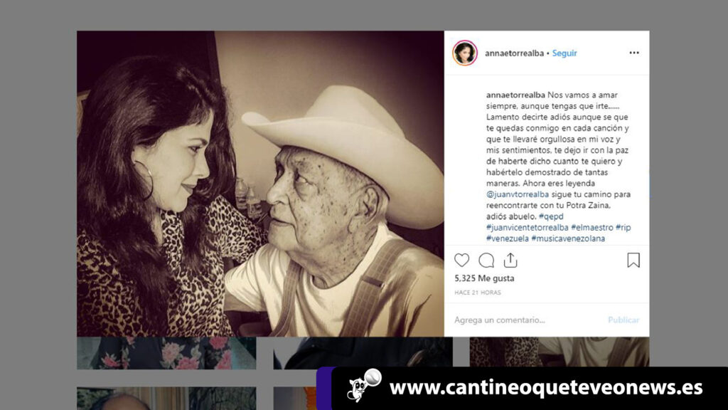 Annae Torrealba - Juan Vicente Torrealba - Cantineoqueteveo News