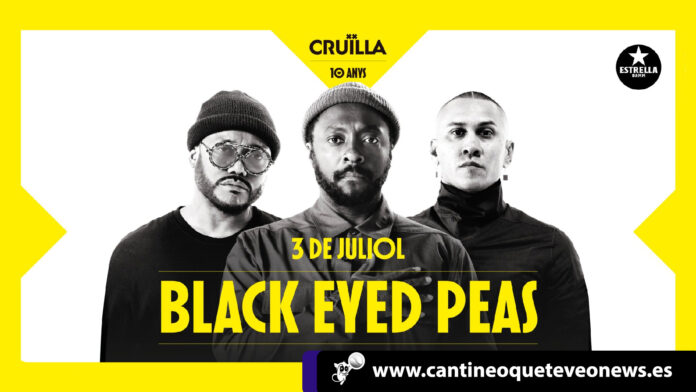 Black Eyed Peas estará en la primera jornada del Festival Español Cruïlla 2019 Black Eyed Peas -cantineoqueteveonews