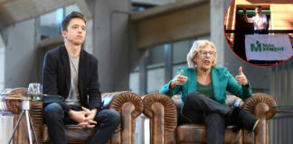 Errejon y Carmena le pide a los ciudadanos sus balcones para publicidad Iñigo Errejon y Carmena- Cantineoqueteveo