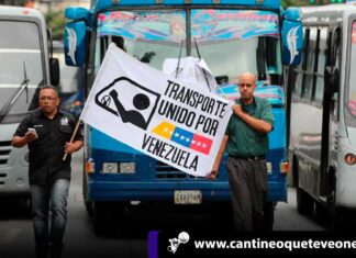 El transporte público protesta por mejoras de tarifas en Caracas El transporte público - cantineoqueteveonews