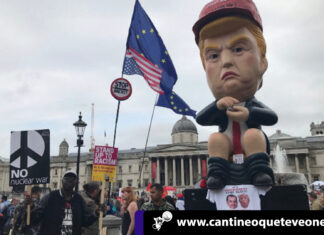 Británicos han protestado en las calles con consignas «¡Resistid a Trump!» Británicos han protestado - cantineoqueteveonews