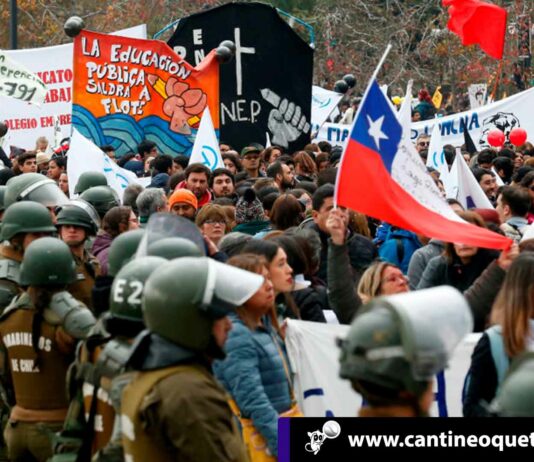 Profesores chilenos protestan en varias ciudades y alargan días de paro Cantineoqueteveo News - Protestan-marchan-profesores en Chile