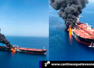 Ataque a petroleros en el Golfo de Omán ¡tensión entre EEUU e Irán! Ataque a petroleros -cantineoqueteveonews