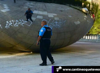 The Bean escultura de Chicago vandalizado por siete sujetos Cantineoqueteveo News - The Bean