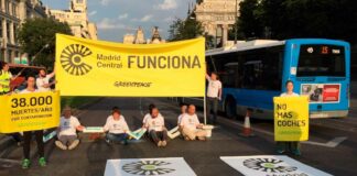 Cantineoqueteveo News - Piquetes de Greenpeace en Madrid central