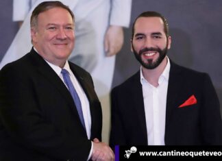 Pompeo y Bukele juntos contra la migración, narcotráfico y Maduro Cantineoqueteveo News- Pompeo y Bukele juntos