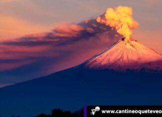 Volcán Popocatépetl de México registra 30 explosiones en 24 horas Cantineoqueteveo News -Volcán Popocatépetl de México