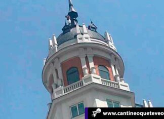 Colapso en Gran Vía por un sujeto amenazando lanzarse al vació Cantineoqueteveo News - Colapso Gran Vía