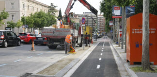 El carril de bici de Lleida, no gustó mucho a los que pedalean El carril de Lleida - Barcelona
