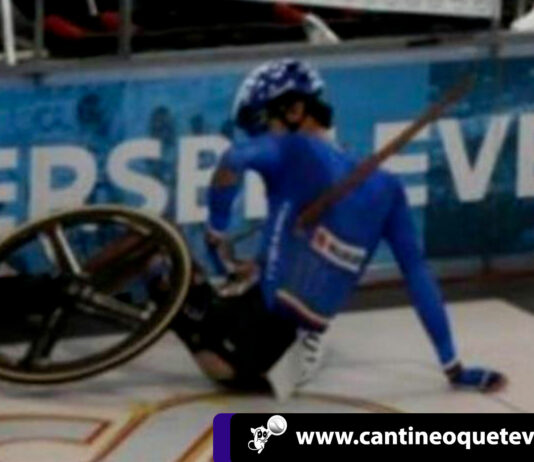 Ciclista italiano herido por poco muere atravesado por una lamina