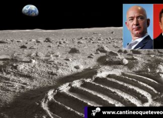 EE.UU. vuelve a la luna con el apoyo de Elon Musk y Jeff Bezos Elon Musk y Jeff Bezos - CantineoqueteveoNews