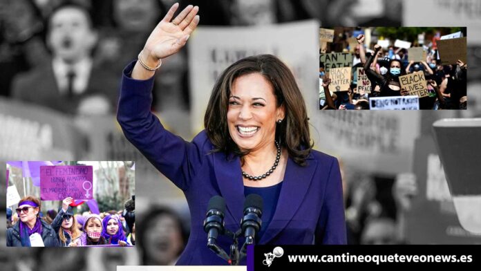Cantineo-Antirracistas-y-feministas-tocan-la-puerta-de-la-Casa-Blanca-con-Kamala-Harris Antirracistas y feministas Kamala - Cantineoqueteveonews