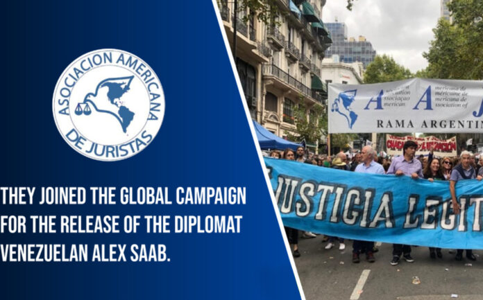 asociación americana de juristas a favor de alex saab enviado especial Alex Saab